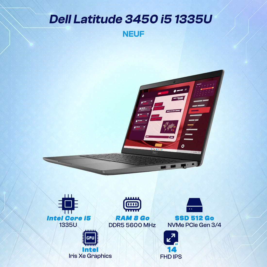 MAYDAN Laptop Creative Remaining 2026-09-29 - DL-LAT3450-I5-FD
