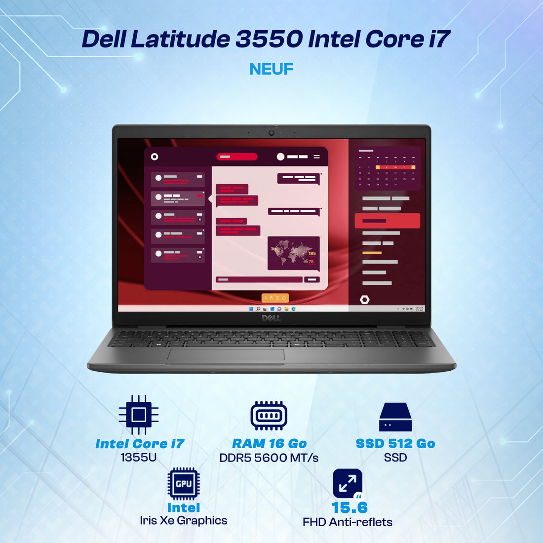 MAYDAN Laptop Creative Remaining 2026-09-29 - DL-LAT3550-I7-FD