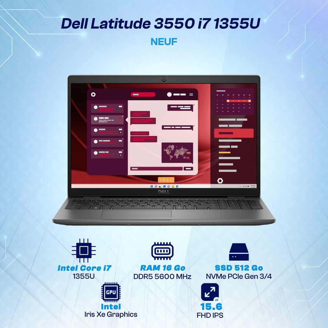 MAYDAN Laptop Creative Remaining 2026-09-29 - DL-LAT3550-I7-W