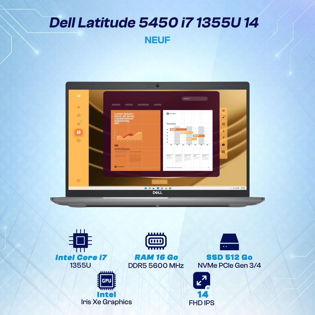 MAYDAN Laptop Creative Remaining 2026-09-29 - DL-LAT5450-I7-FD