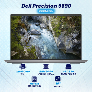 DELL Precision 5690 U7 165H NVIDIA RTX 1000 Ada 6 Go