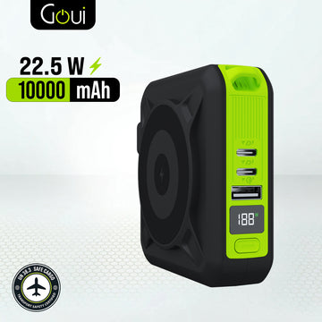 Goui Mbala Pro Power Bank 10 000mAh – Chargeur Sans Fil et Mural 22.5W
