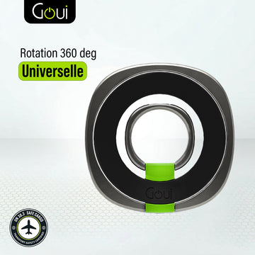 Goui Ring Magnétique - Bague de téléphone - Noir