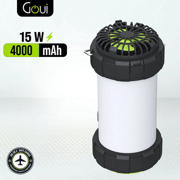 Goui GLOW Lampe de camping extérieure avec ventilateur