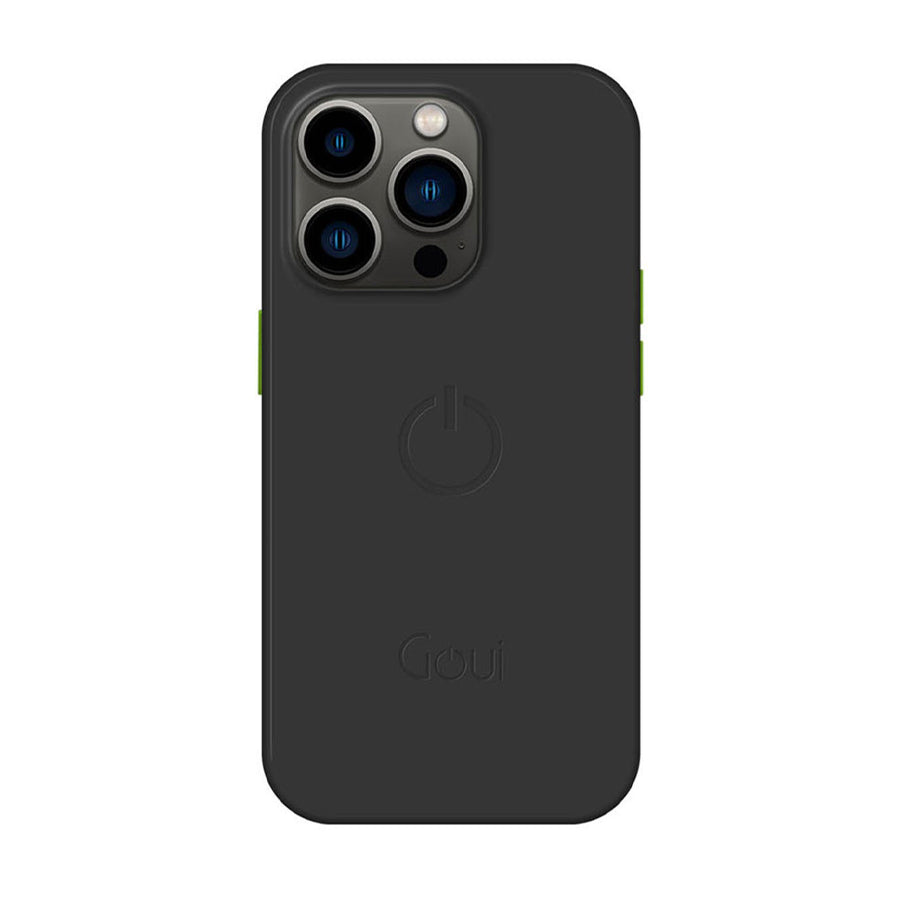 Goui Coque Magnetique iPhone 14 Pro couleur Pierre noire