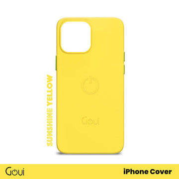 Goui Coque iPhone 14 Pro Max Jaune soleil avec MagSafe
