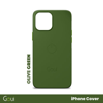 Goui Coque iPhone 14 Pro Vert Olive avec MagSafe