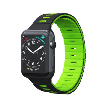 Goui BAND Magnetic Wrist Strap pour Apple Watch - Noir/Vert