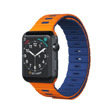 Goui BAND Magnetic Wrist Strap pour Apple Watch - Bleu/Orange