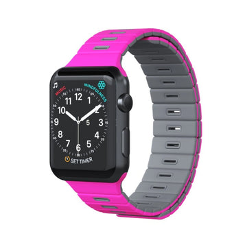 Goui BAND Magnetic Wrist Strap pour Apple Watch - Rose/Blanc