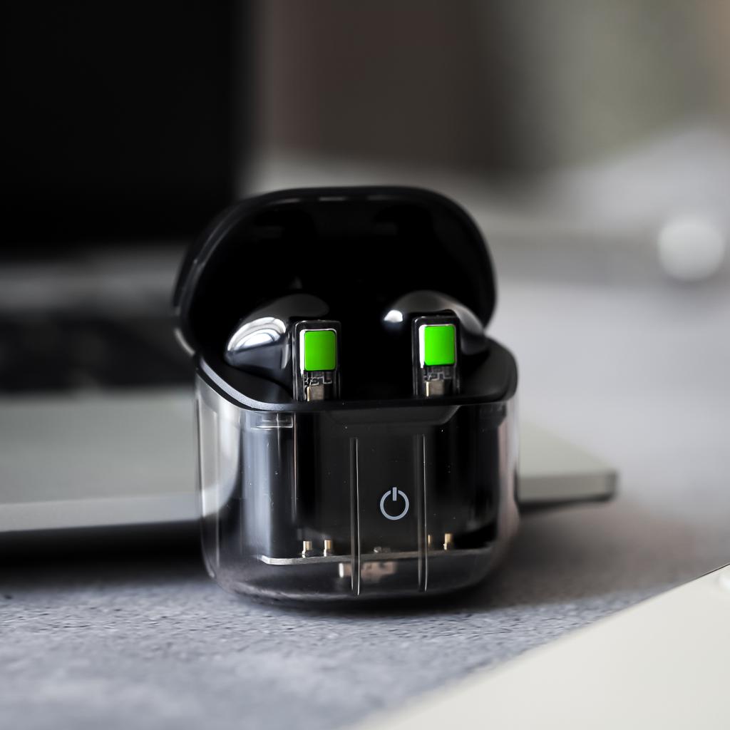 Goui G•Pods Écouteurs Sans Fil - Transparent emg 2