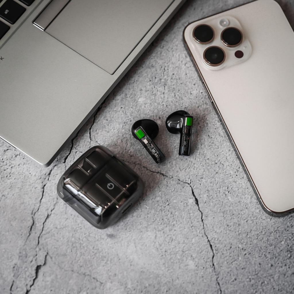 Goui G•Pods Écouteurs Sans Fil - Transparent emg 3