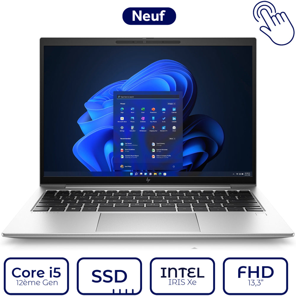 HP EliteBook 830 G9 Tactile - Intel i5 12ème Gen