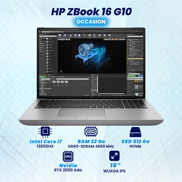 HP ZBook FURY 16 G10  i7 13ème Gen RTX 2000 ADA 8 Go