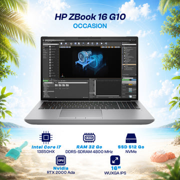 HP ZBook FURY 16 G10  i7 13ème Gen RTX 2000 ADA 8 Go