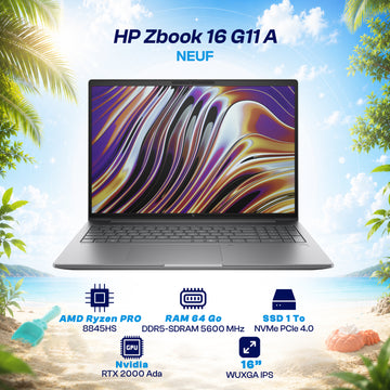 HP Zbook 16 G11 A Ryzen 7 pro 8845 H  RTX 2000 ADA 8 Go