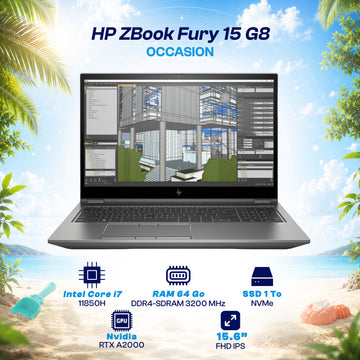HP ZBook FURY 15 G8 i7 11ème NVIDIA RTX A2000 4 Go