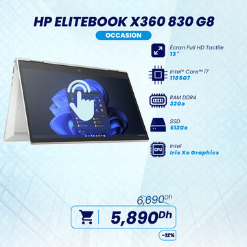 HP EliteBook X360 830 G8 Core i7 11ème Gen
