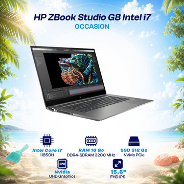 HP ZBook Studio G8 Intel i7 11850H NVIDIA T1200 4 Go