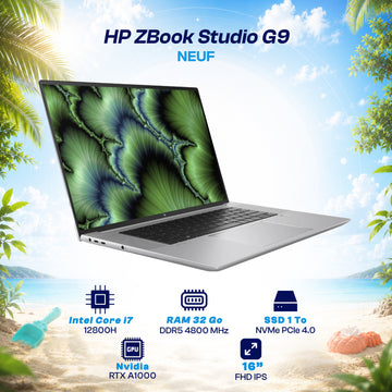 HP ZBook Studio G9 i7 12800H NVIDIA RTX A1000 4 Go