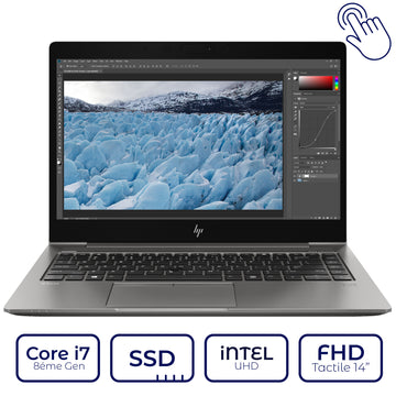 HP ZBook 14u G6 Intel Core i7 8ème Gen Tactile