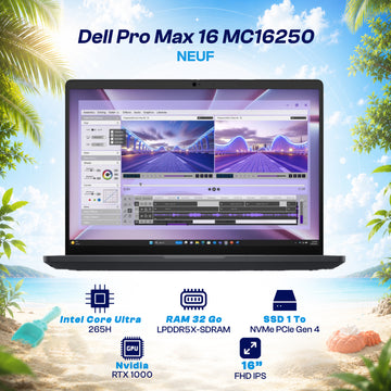 Dell Pro MAX 16 MC16250 - Core Ultra 7 265H NVIDIA RTX 1000 8GB