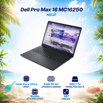 Dell Pro MAX 16 MC16250 - Core Ultra 7 265H NVIDIA RTX PRO 2000 8GB