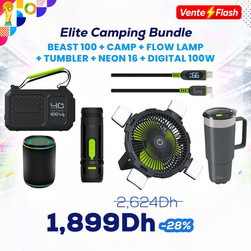Elite Camping Bundle : Beast 100 + Camp + Flow + Tumbler + Neon 16 + Digital 100w