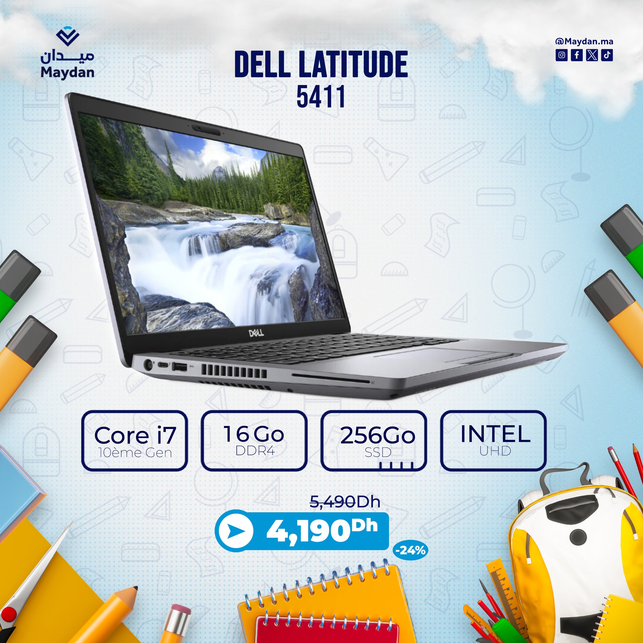 Dell Latitude 5411 Intel Core i7 10ème Gen