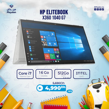 HP EliteBook x360 1040 G7 Intel Core i7 10ème Gen