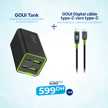 Pack Tank avec Câble avec écran digital intégré