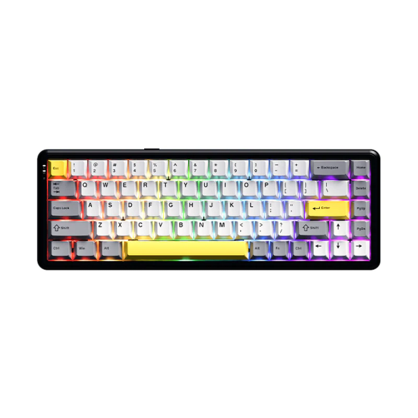 ajazz ak680 max wireless white-grey 8+1k