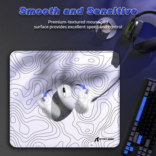 ATTACK SHARK CM02 Gaming Mouse Pad (White)