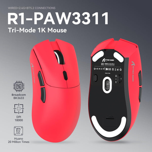 ATTACK SHARK R1 (Red)
