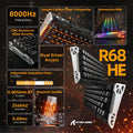 ATTACK SHARK R68 HE Rapid Trigger Keyboard Magnetic Switch ( Black)
