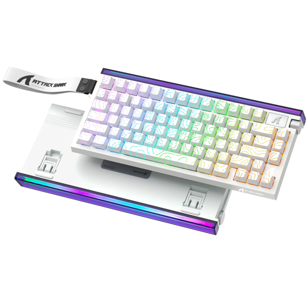 ATTACK SHARK R85 HE Rapid Trigger Magnetic Switch (White Contours)