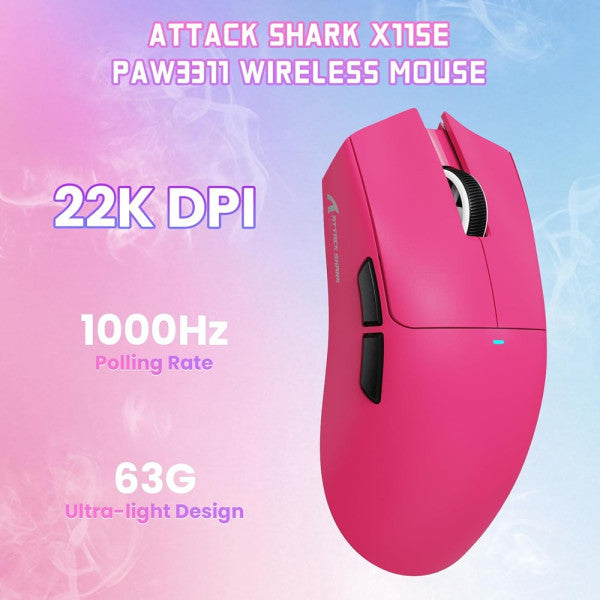 ATTACK SHARK X11 SE (Berry Red)