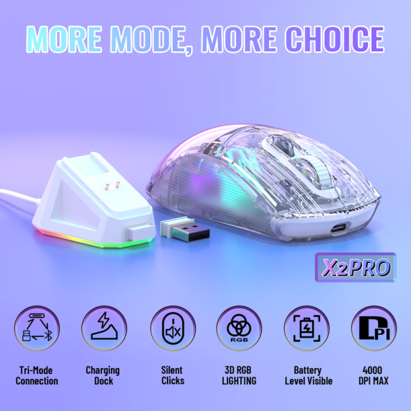 ATTACK SHARK X2 Pro (White)