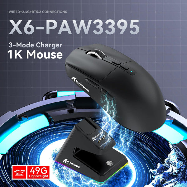 ATTACK SHARK X6 (Black)
