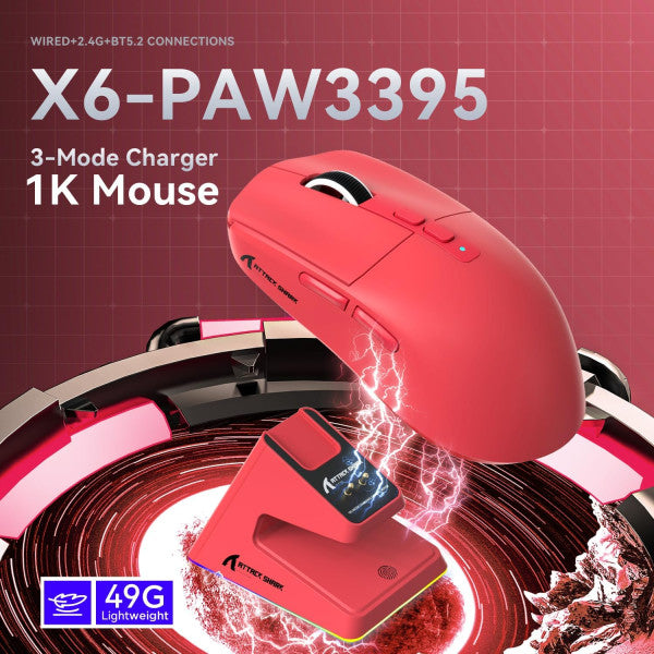 ATTACK SHARK X6 (Red)