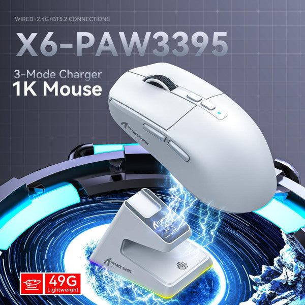 ATTACK SHARK X6 (White)