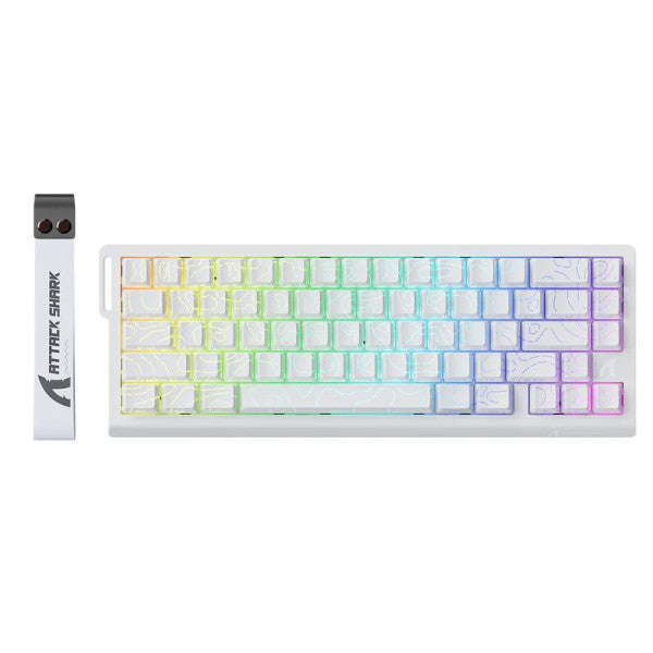 ATTACK SHARK X68 HE Magnetic Switch (White Contours)