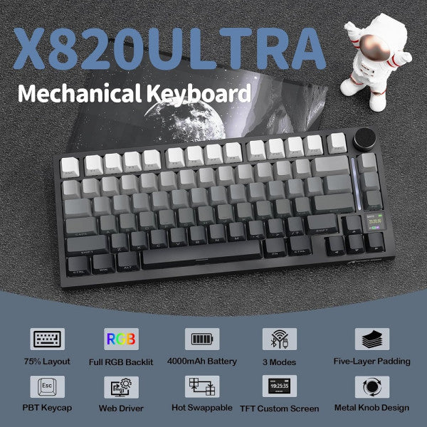 ATTACK SHARK X820 Ultra Shark Switch (Moonlit Night)