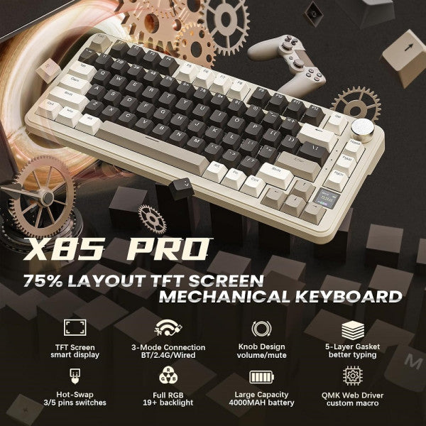 ATTACK SHARK X85 PRO Strawberry Switch (Cheese White)