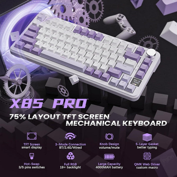 ATTACK SHARK X85 PRO Strawberry Switch (Lavender)