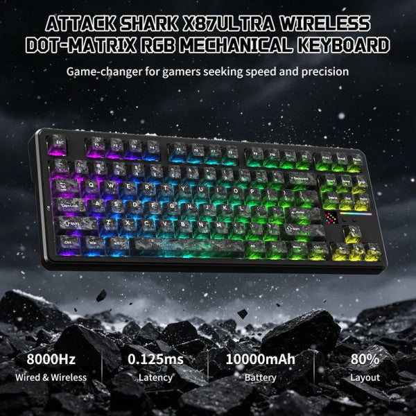 ATTACK SHARK X87 Ultra Shark Switches (Forged Carbon)