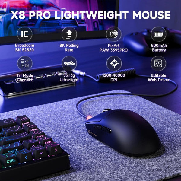 ATTACK SHARK X8PRO (Black)