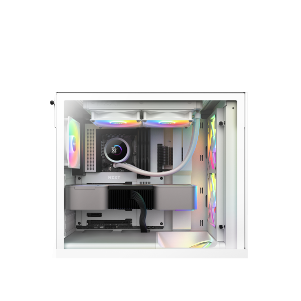 BUNDLE NZXT H5 Flow White + 3xNZXT F120 RGB Core (White)