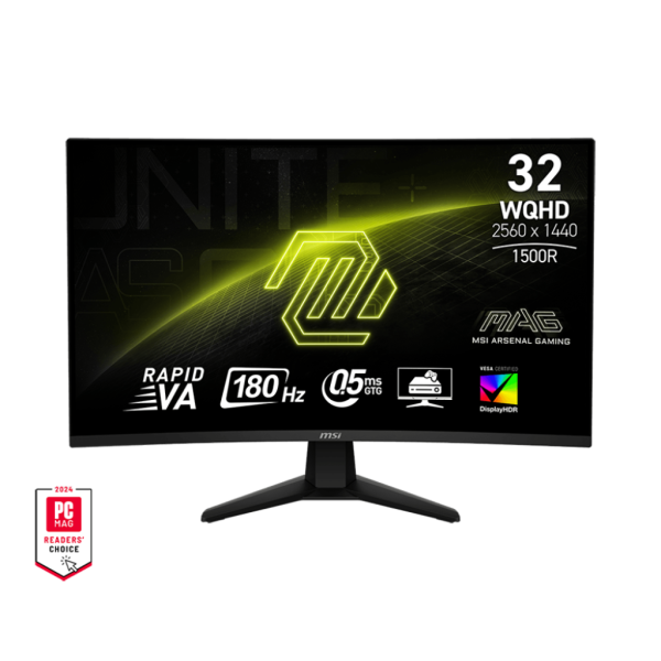 MSI MAG 32CQ6F 32" 180Hz Fast VA 2K Curved - image 1