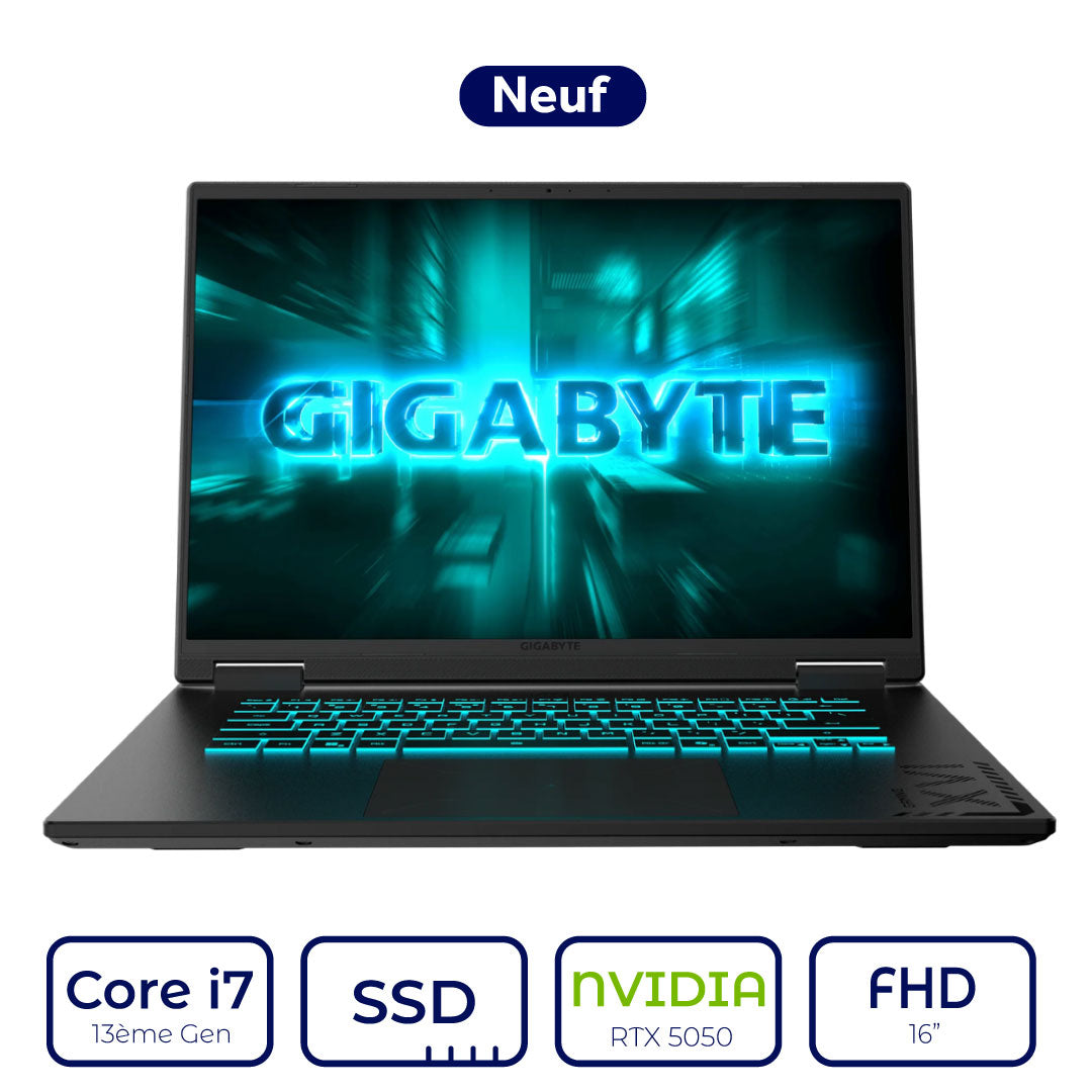 GIGABYTE GAMING A16 CTHI3FR893SD Intel i7 13ème Gen RTX 5050 8Go